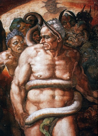 Michelangelo-Minos-after ____, Sistine Judgement cycle-16c